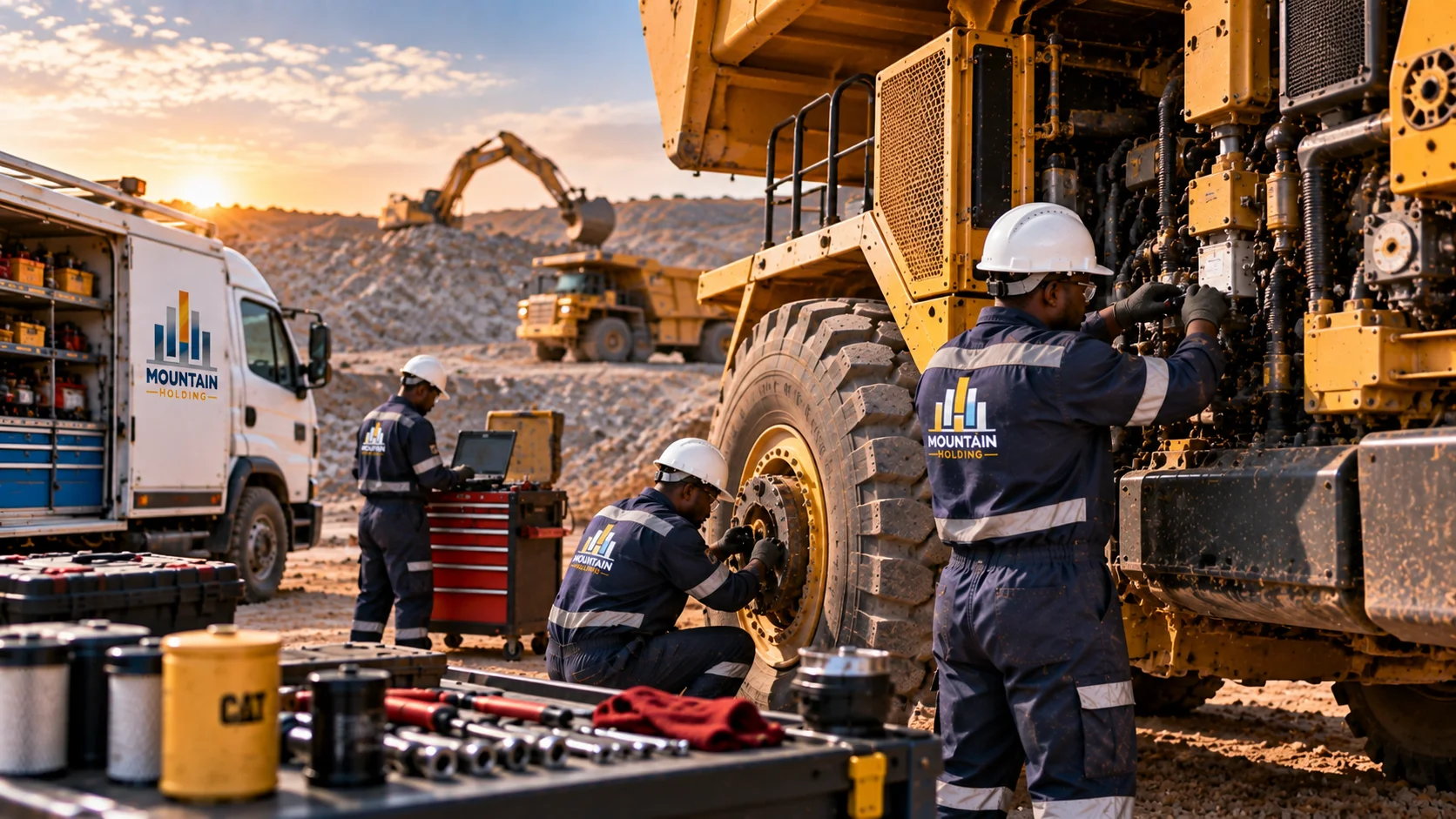 Opérations de maintenance sur engins
